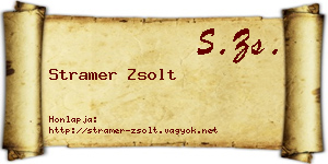 Stramer Zsolt névjegykártya